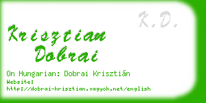 krisztian dobrai business card